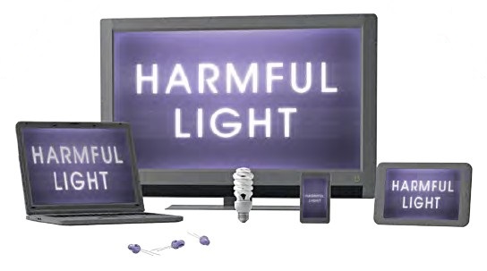 źródła światła niebieskiego LED LCD